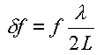 Resonate frequency spacing.